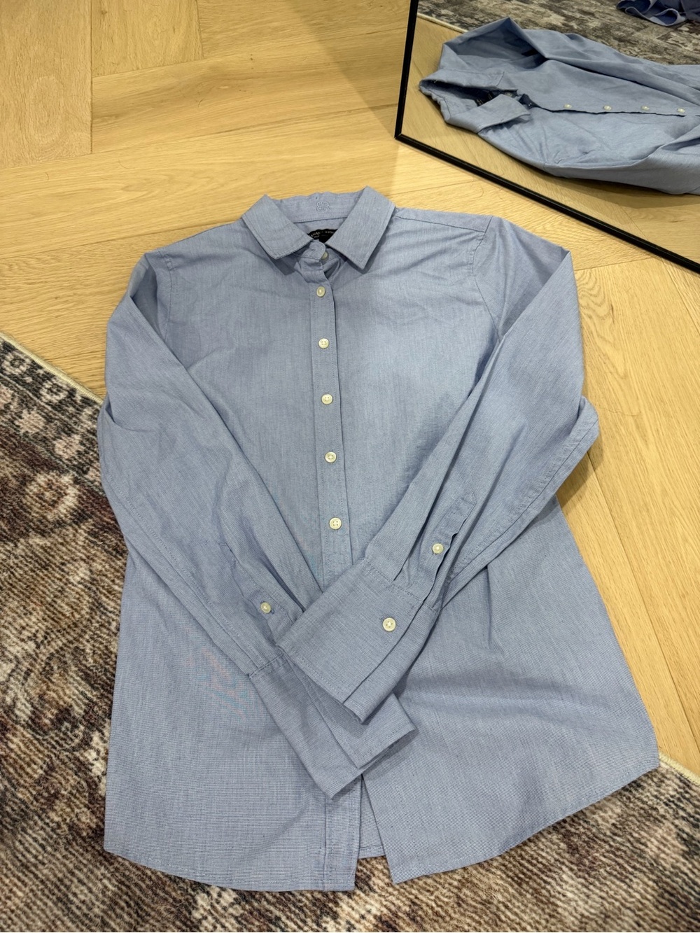 Light Blue banana republic Button-Down Shirt